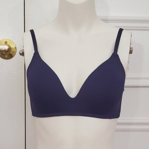 New Joe Fresh Wireless T Shirt Bra in Dark Blue- 36B - Picture 2 of 7